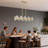 20-Lights Gold Crystal Chandelier | L32 Inch Rectangle Chandeliers for Dining Room Over Table | Dining Room Light Fixture Apply to Kitchen Island | Bar | Restaurant | 20X G4 bulbs (included)-1682491321