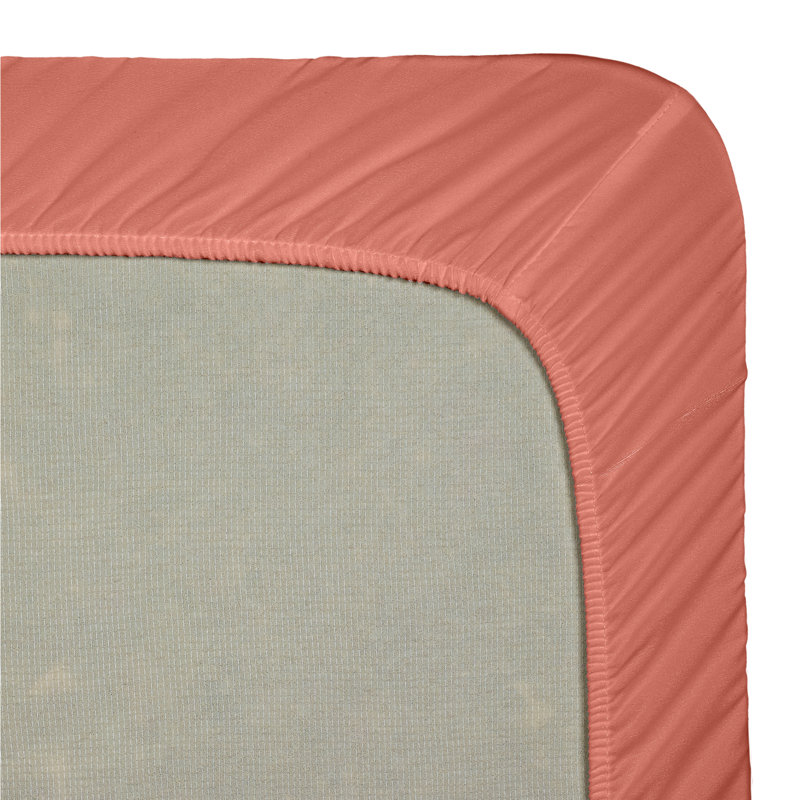 Drap-housse simple de couleur unie Premier., Double, Orange rouille