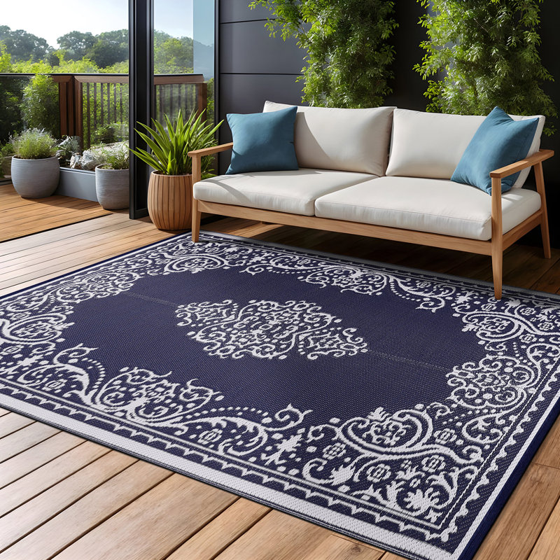 Tapis intérieur / extérieur en polypropylène Aldo, Rectangle 5 pi 9 po x 8 pi 9 po