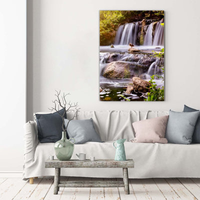 Waterfall - Wrapped Canvas Print