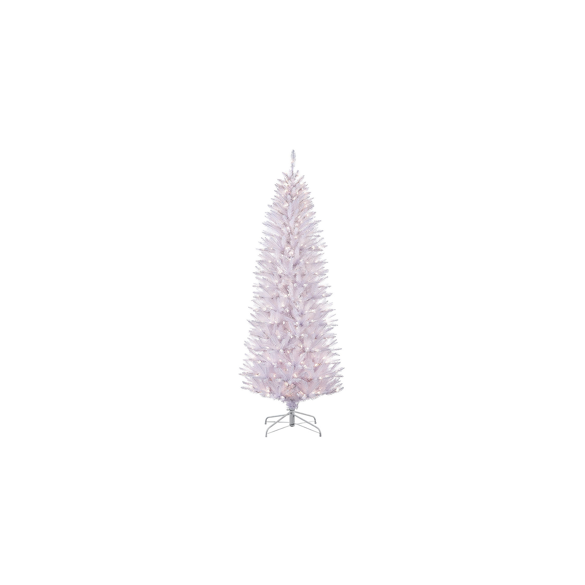 Hattaway Lighted Artificial Fir Christmas Tree, 7.5' H