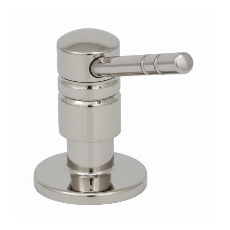 Whitehaus Solid Brass Soap & Lotion Dispenser, Polished Nickel
