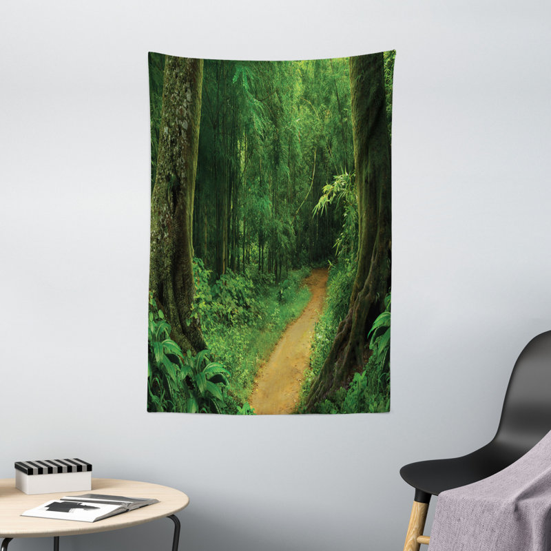 Tapisserie en polyester tropical, H 60 po x l 40 po