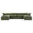 Tissu vert Sagano est en rupture de stock