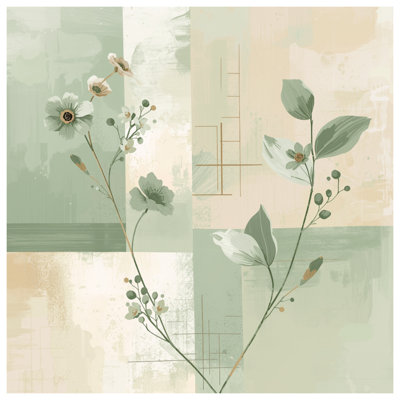 Floral Botanical Abstract Comforter