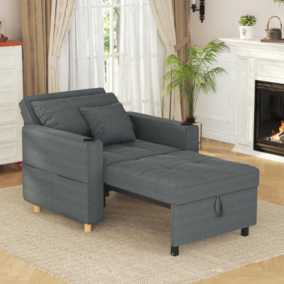 Emma-Leigh 1 Seater Fabric Accent Chairs Bed