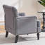Fauteuil d'appoint rembourré capitonné-1205692058