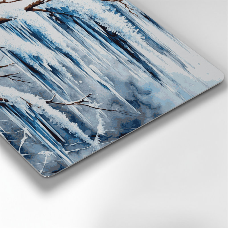 Art mural de Noël en forme de glaçon de Noël, H 144 po x l 144 po x P 0,05 po