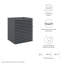 Base de meuble-lavabo mural simple 18 po Render-1013587397