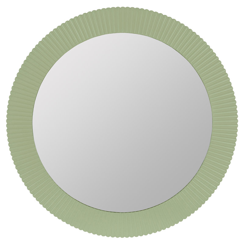 Josia Resin Wall Mirror, Avocado