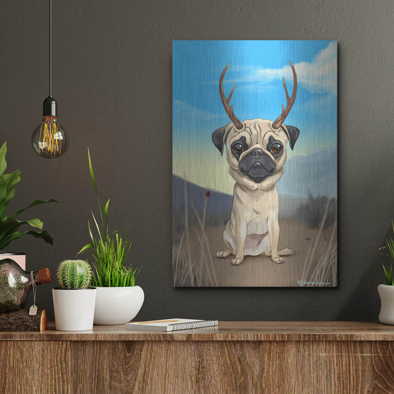 " Pugalope " by Brian Rubenacker, 16" H x 12" W
