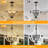 5-Light White Wood Chandeliers