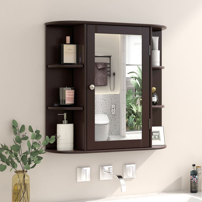 65mm W 64mm H Wall Mounted Required Medicine Cabinet Mirror