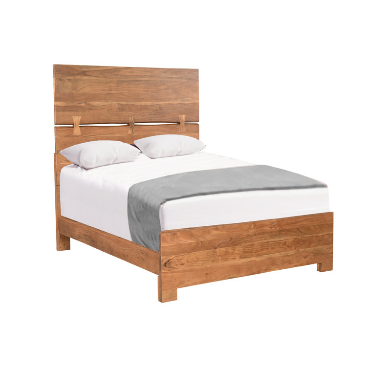 Ensemble de chambre à coucher en bois massif 3 pièces Live Edge, Très grand