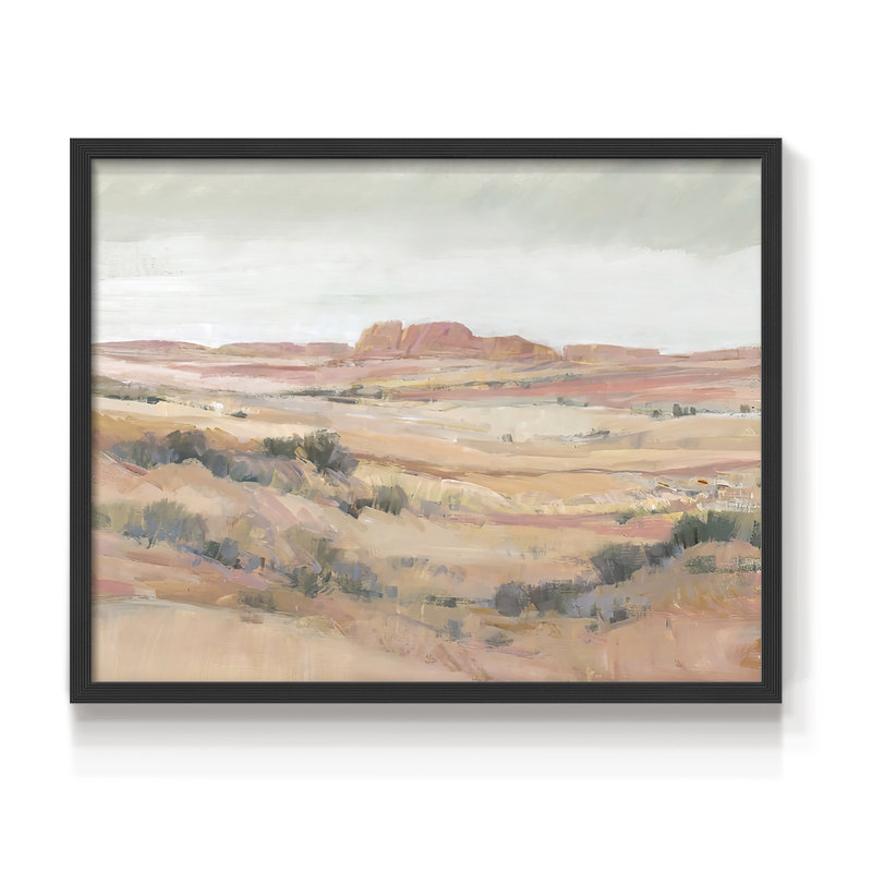 «Southwest Landscape II», reproduction encadrée, H 11 po x l 14 po, Noir, noir, noir, noir