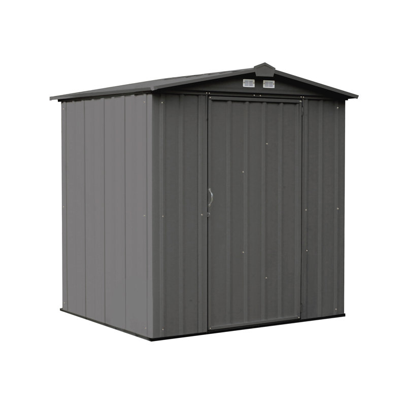 Charcoal Galvanized Steel Small Vertical Storage Shed