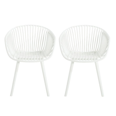 Mykonos Chair Set of 2, Perfect for Outdoor Dining with Elegance, Durability, Comfort and Weather-Resistance