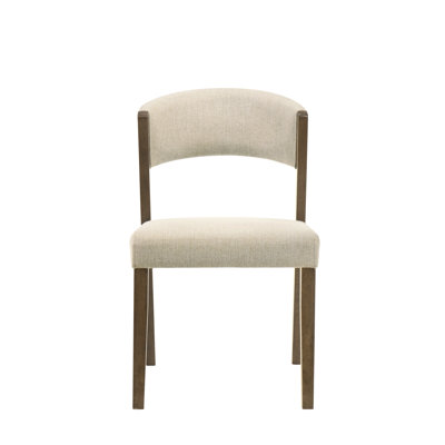 Mid-Century Modern Solid Wood Dining Chairs Set - Ergonomic Curve & Plush Padding Cushion