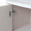 Armoire de rangement à 4 portes en bois de style campagnard Accent de style campagnard, pour le salon, le vestibule, le couloir, le bureau, la cuisine et la salle à manger, bois naturel-1249712414