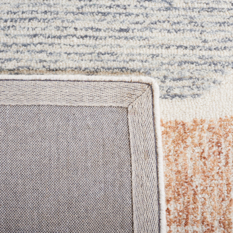 Itzel Hand Tufted Geometric Area Rug, Rectangle 5' x 8'