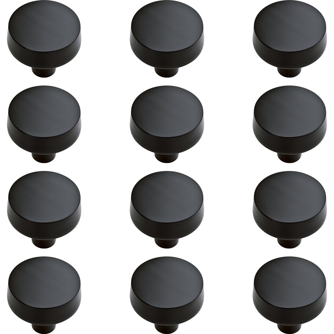 Soft Modern 1 3/8" Diameter Round Knob (Set of 12) Franklin Brass 