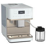 Miele CM 6360 Milk Perfection Automatic Wifi Coffee Maker & Espresso Machine Combo -  Grinder, Milk Frother, Cup Warmer, Glass Milk Container