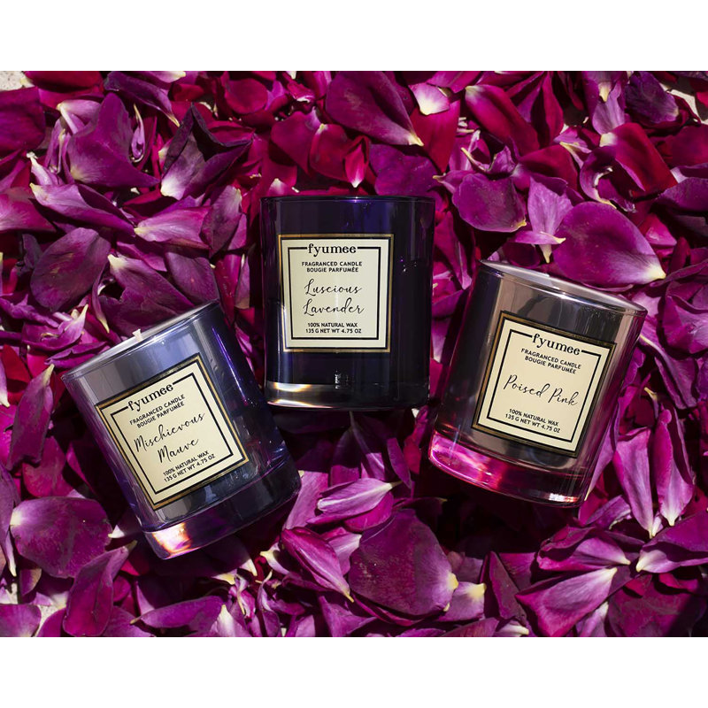 Poised Pink, Luscious Lavender, Mischievous Mauve Scented Jar Candle