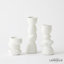 Pradier Candle Holder-White-Lg