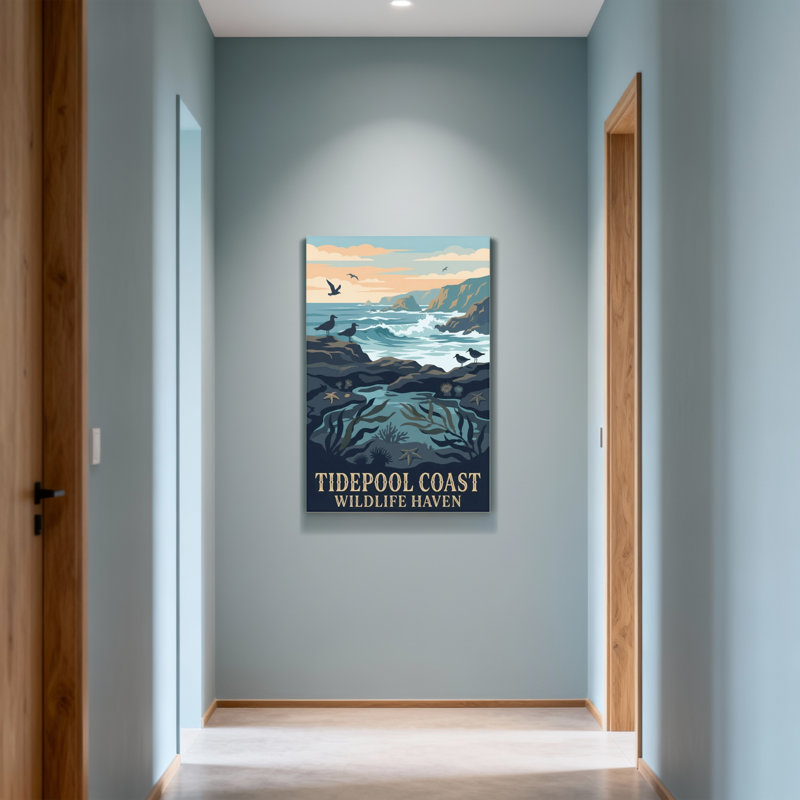 Paysage et nature Tidepool Coast Wildlife Haven, reproduction d'art, H 24 po x l 16 po