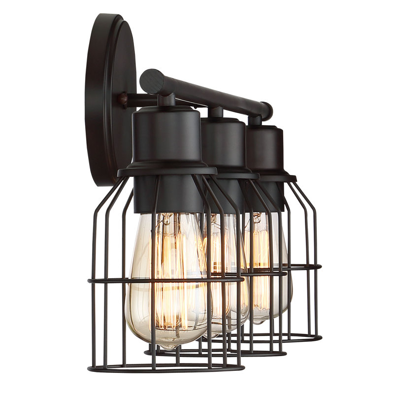 Oil Rubbed Bronze 3-Light Dimmable Vanity Fixture