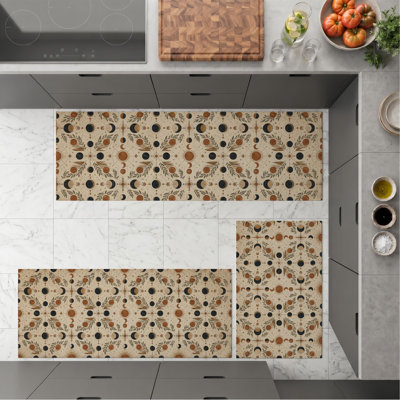 Tapis de cuisine lavables antidérapants Botanical Dots