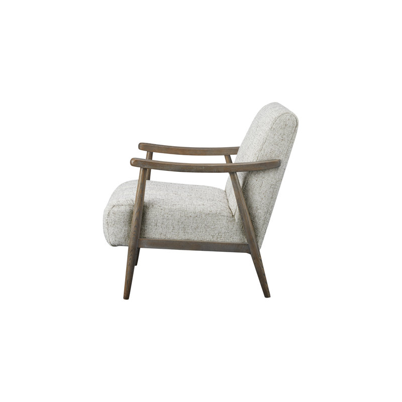 Cabragh Textured Upholstery Armchair, Beige Polyester Blend