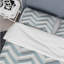 Monochromatic Chevron Motion - Ensemble de housse de couette à chevrons-1519969907