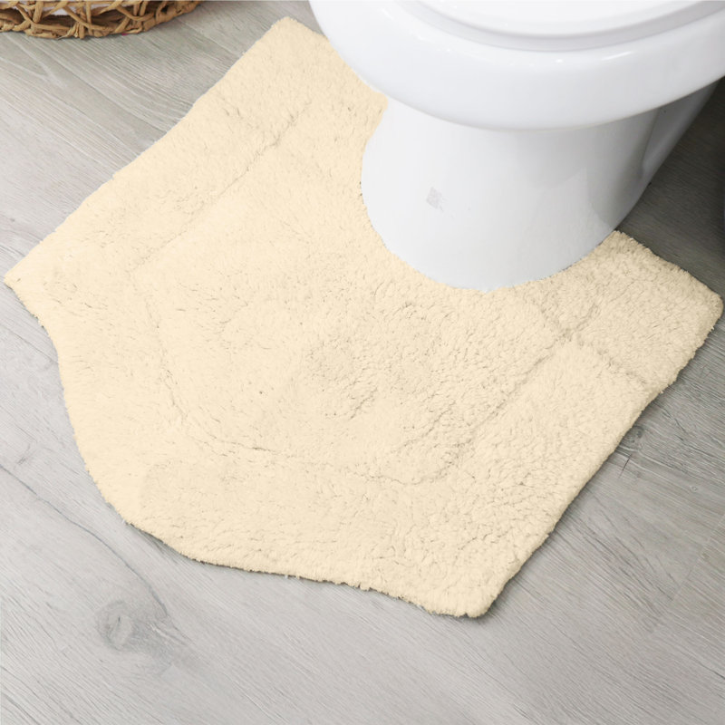 Morissette 100% Cotton Contour Mat 20"x20", Ivory