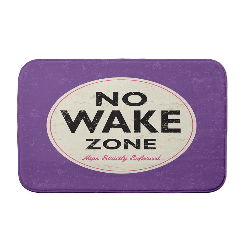 Tapis de bain « Nap Zone » Lepore, l 21 po x L 34 po, Mauve