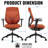  Ergonomic Office Chair with 3D Armrest, Breathable Mesh Computer Chair with Adjustable Backrest, Desk Chair with Thickened Cushion for Home Office & Commercial Use-2044216833