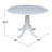 Hesston Drop Leaf Solid Wood Pedestal Dining Table-646836719