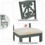 Ensemble 5 pièces de table de salle à manger ronde et chaises-934924267