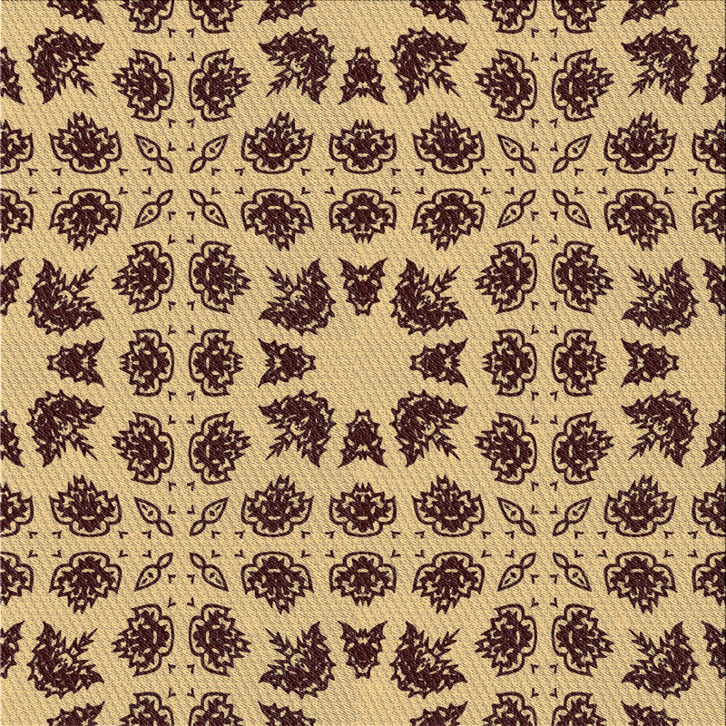 Tapis brun, Carré 3 pi