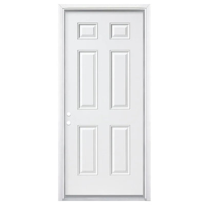 Steel Prehung Front Door with Brickmould