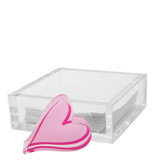 Pink Heart Cocktail Napkin Holder