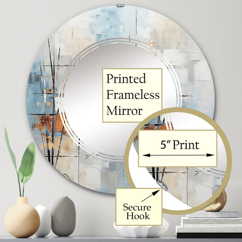 Miroir mural Thucydides, 24 po x 24 po