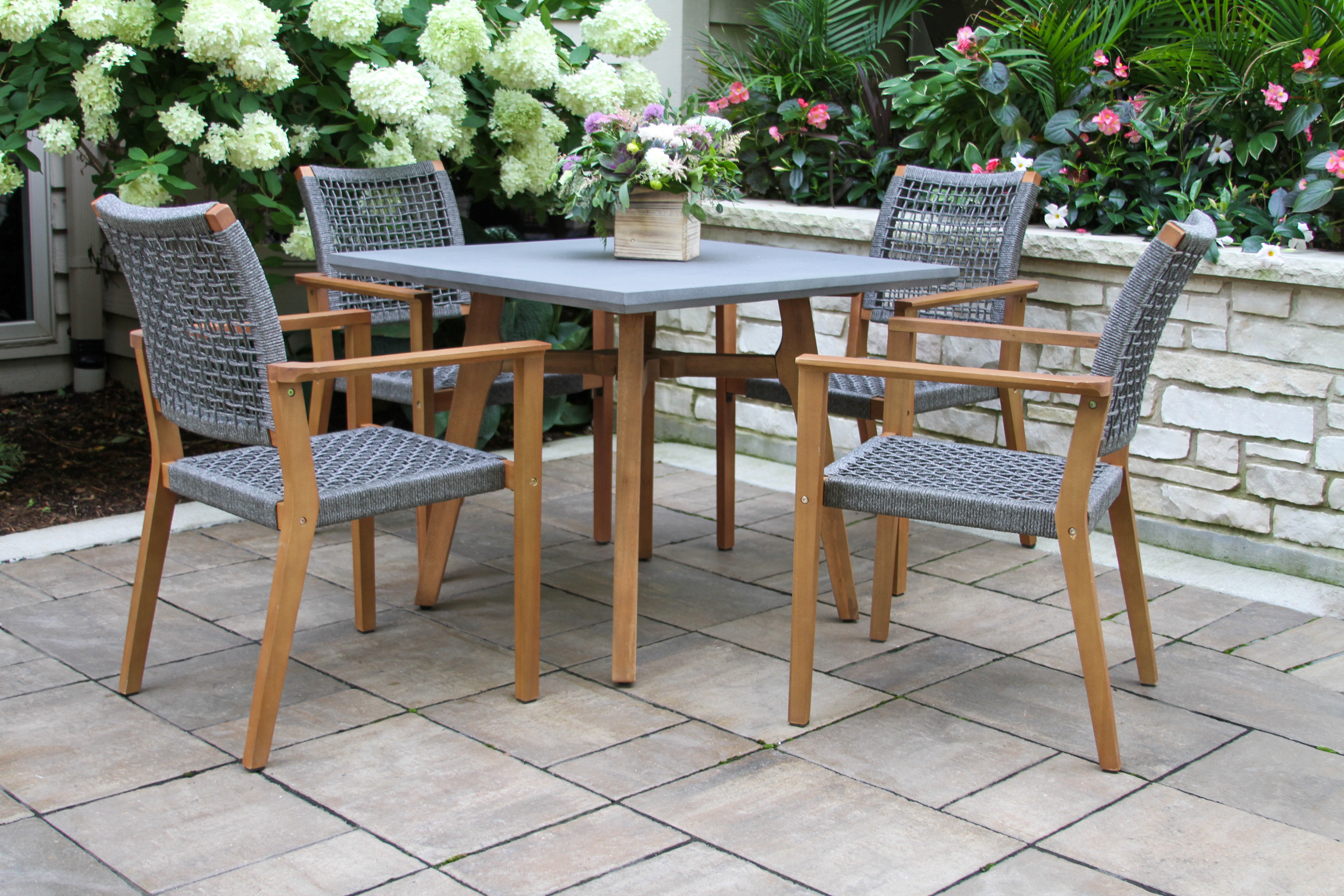 small garden dining set for 4
