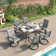 Errik Rectangular 6 - Person 66'' Long Swivel Rocking Dining Set