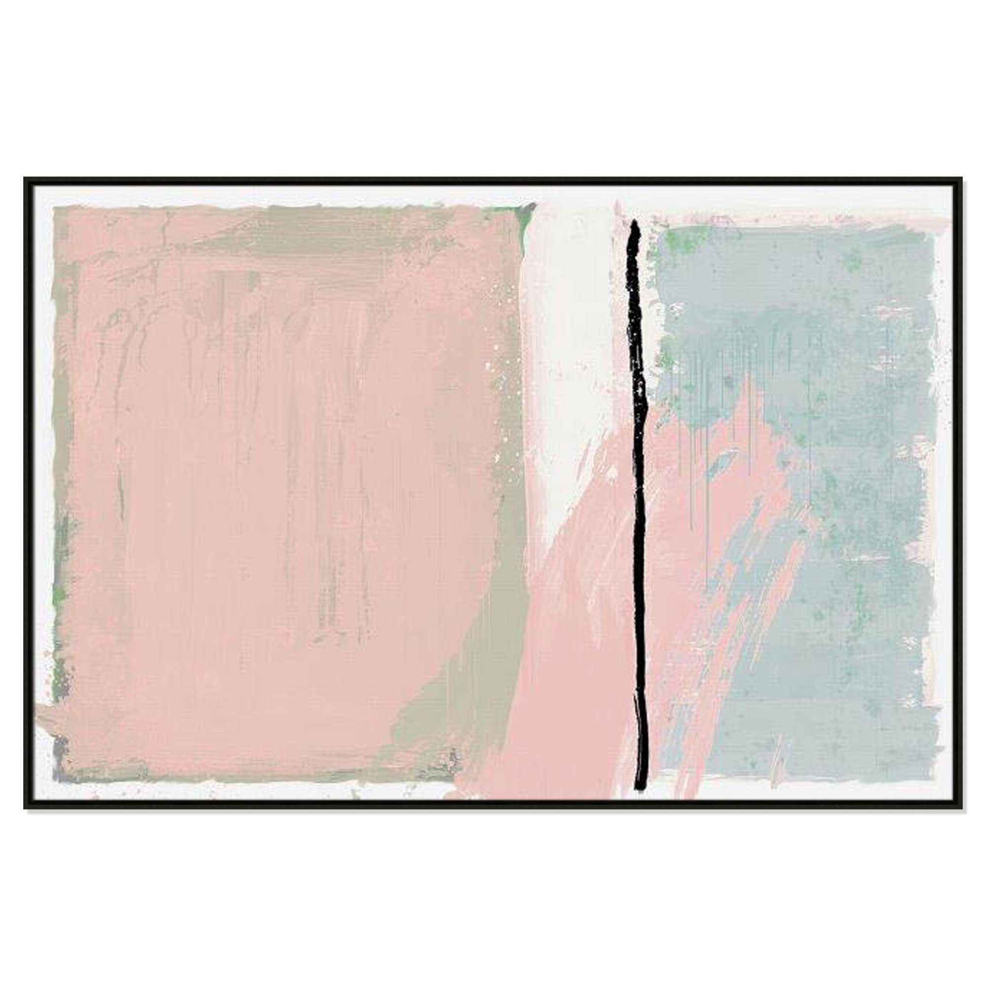Pastel Opulance by Casa Fine Arts, Espresso Floater Framed, No Mat, 41.5" H x 61.5" W x 2" D
