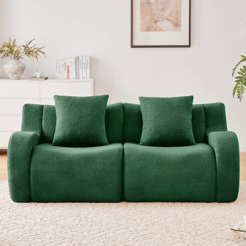 Canapé modulaire 83 po, Vert