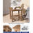 All Weather HIPS Adirondack Outdoor Side Table Square Patio End Table-283375919