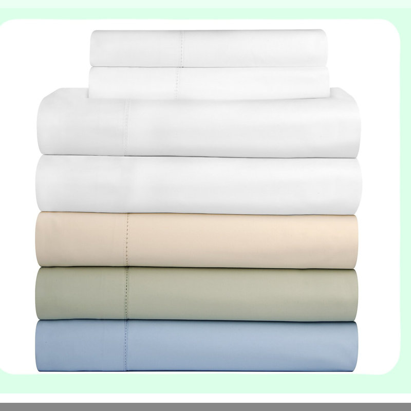 Luxury Bone Pima Cotton Pillowcases - 800 Thread Count Standard Size - Soft & Smooth Bedding Set - Premium Quality Pillow Covers