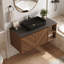 36" Modern Single Bathroom Vanity With Sink, Floating Vanites With Sintered Stone Table Top-231010206-231010207
