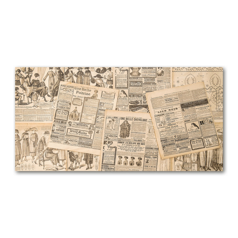 The Old Newspaper - Wrapped Canvas Print